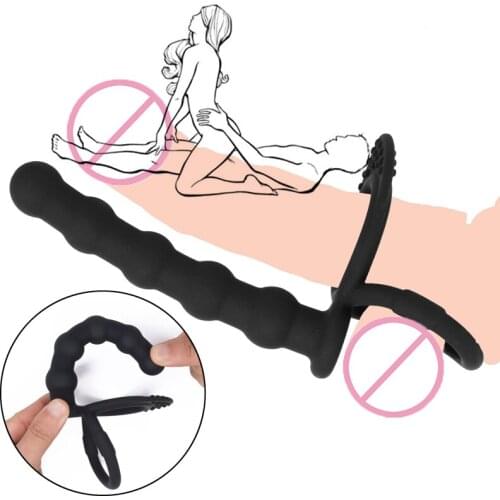 Double Penetration Penis Strapon Dildo G Spot Clitoris Stimulator No Vibrators Sex Toys For Women Anal Beads Butt Plug Sex Shop