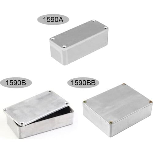 TSAI Effects Pedal Aluminum Stomp Box 120*93*35mm Style Enclosure for Guitar Instrument Cases Storage holder high quality