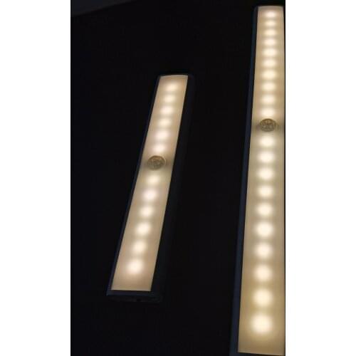 Smart Motion Sensor LED Night Light Wireless Dimming USB Charging Night Lamp Bedroom Wardrobe Cabinet Lighting