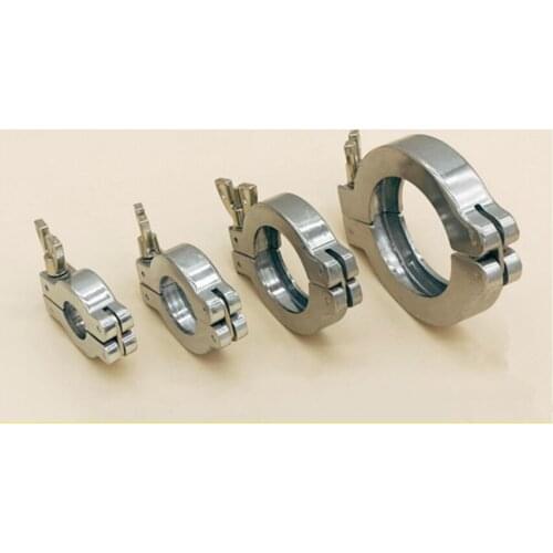 ISO NW/KF10 KF16 KF25 KF40 KF50 Vacuum Flange Fitting Hinge Nut Clamps Stainless Steel 304 + Centering Ring SS304 + FKM O-Ring