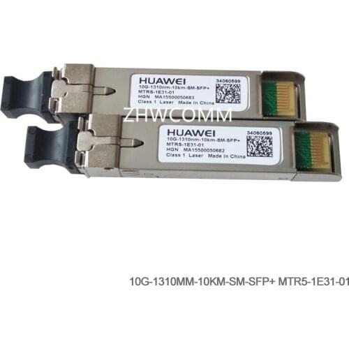 1Pair 10G-1310nm-10km-SM-SFP+ Origina HUAWEI, 1310/1550nm Fiber Transceiver module MTRS-1E31-01 Optical fiber module