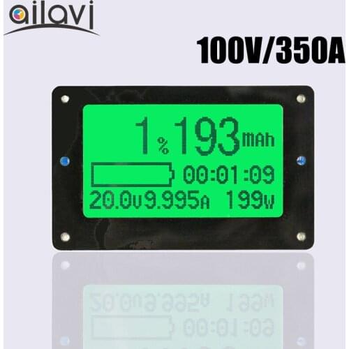 100V 350A Battery Coulometer TF02 Coulomb Counter Universal Battery Capacity Tester for Recreational Vehicle