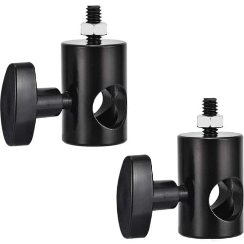 2 Rapid Adapter Convert with 14 Screw DSLR Mount Bracket Threaded Adapters Compatible for Light Stand Tip Boom Arm Photo Studio