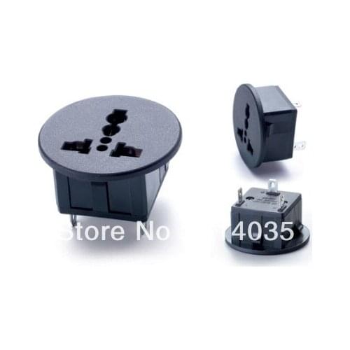 20 pcs/lot UPS Power Outlet IEC INLET AC socket SS-801-1 IEC INLET Universal EU AU UK Copper CE