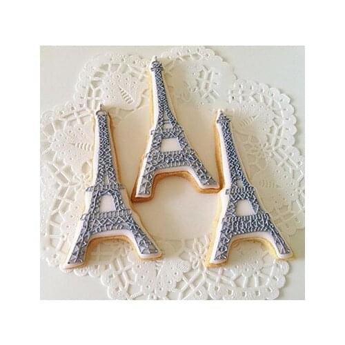2016 New Eiffel Tower Design Stainless Steel Cookie Cutter Biscuit Mold