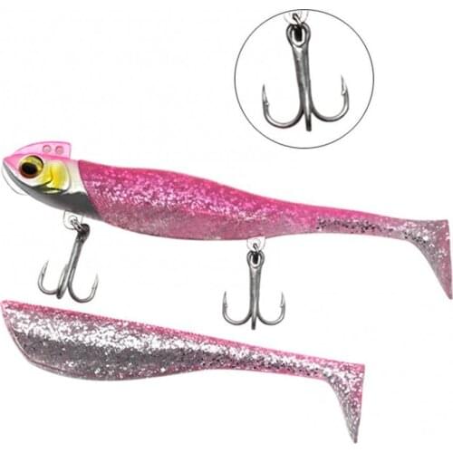 80% Hot Sale Fishing Lures Simulation Fish Bionic Bait Set with 2 Triple Hooks Fishing Tackle Fish Bionic Bait Set