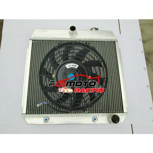 Aluminum Radiator For Chevy Nomad Bel Air Small Block 150/210 SBC Chevrolet Corvette V8 1955-1957 1956 OR WTIH FAN