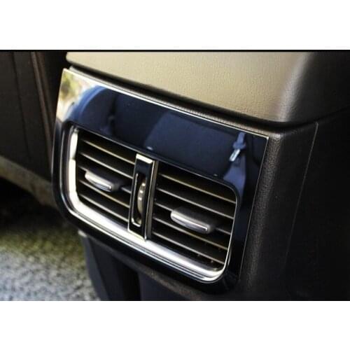 Car Rear Console Air Conditioner Vent Outlet Frame Cover Trim Stickers Styling For Mazda CX-5 CX5 2017 2018 2019