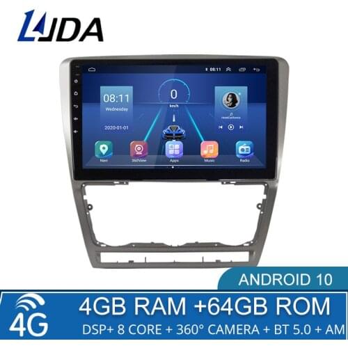 4G+64G Android 10 Car Multimedia Player For SKODA Octavia 2 A5 2008-2013 2 Din Car Radio Navigation GPS Stereo Octa Core no dvd