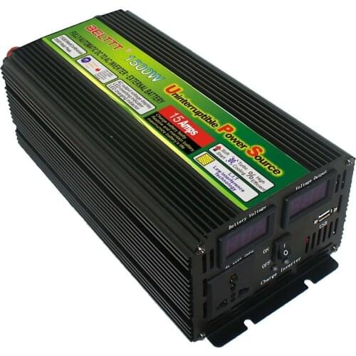 Free shipping 1500w inverter ac dc power inverter with charger 1500watt UPS supply