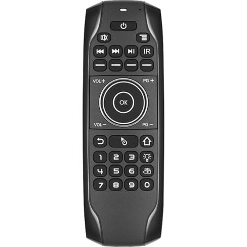 Bluetooth 5.0 Mini Keyboard G7BTS Gyroscope Backlit IR Learning Air Mouse Remote Control for Smart TV Box Laptop Tablet