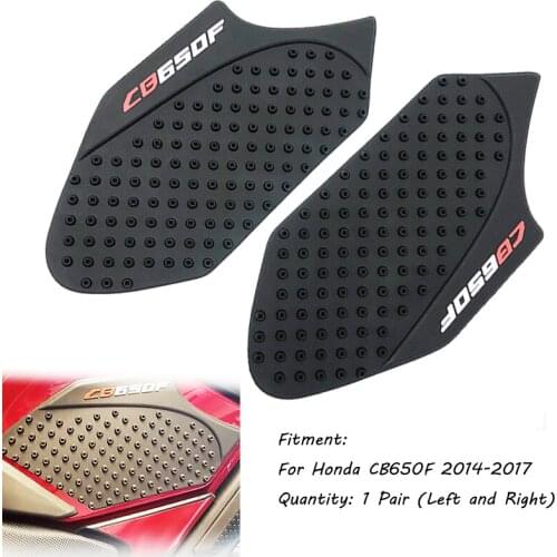 CB650F Tank Pad Motorcycle Fuel Tank Pad Anti Slip Protector Stickers Knee Grip Side Decals For Honda CB650 F 2014-2017 15 2016