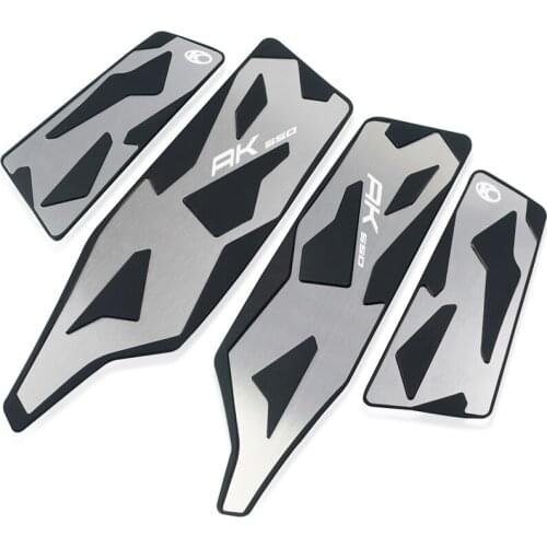 For KYMCO AK550 KYMCO AK 550 2017 2018 Motorbikes pedal Front and Rear Footrest Footboard Step Motorcycle Floorboards Foot Pegs