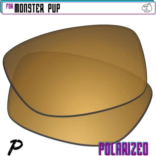 EZReplace Polarized Replacement Lenses for - Oakley Monster Pup Sunglasses - Gunmetal P