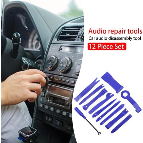 12pcs Car Audio Repair Tool Pry Bar Dash Radio Door Trim Interior Remover Dashboard Removal Modification Car Repair Tools