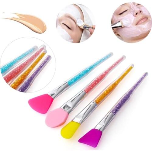 Face Mask Brush Creative Soft Silicone Rhinestone Mask Applicator Face Skin Care Brush Makeup Brush Brush Tool Make Up Brushes