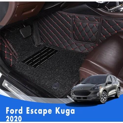 For Ford Escape Kuga 2020 Luxury Double Layer Wire Loop Car Floor Mats Carpets Auto Accessories Styling Protect Waterproof Rugs