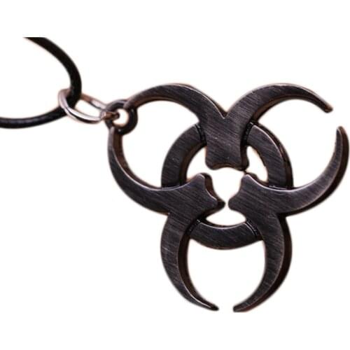 2018 hot sale necklace Movie related products alloy Pendant Rope Chain Biohazard jewelry For Women And Men gift