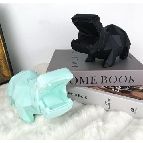 Maiden Macarone resin crafts ornament hippo deposit tank childrens room ornaments