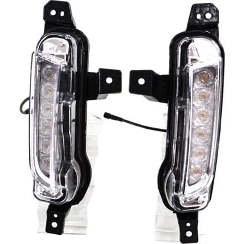 2Pcs for Suzuki Vitara Modified LED Daytime Running Lights, Two-Way Dual-Color Daytime Running Lights, Fog Lights