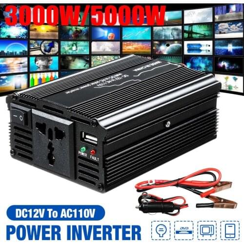 Modified Sine Wave Form Inverter DC 12v To AC 110V 3000W 4000W 5000W Voltage Transformer Power Converter Solar Inverter