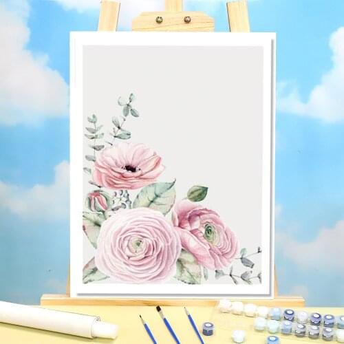 Flower Scenery Coloring By Numbers Painting Package Oil Paints 40*50 Boards By Numbers Home Decor Adults Wall Art Drawing