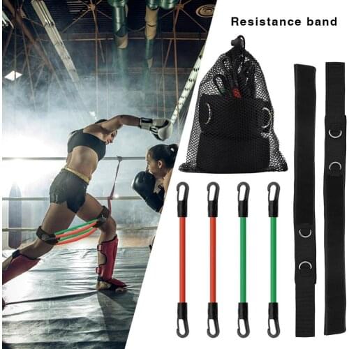 4Pcs Fitness Resistance Bands Set for Arms Legs Strength Agility Workout Equipment Boxing Basketball Jump Force Training