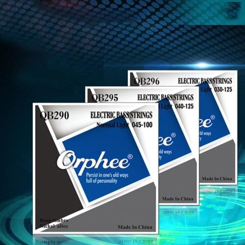 Orphee 4/5/6 String Electric Bass Strings Deep Timbre Nickel Alloy Hexagonal Core Nano Coated Electric Bass Parts Accessories