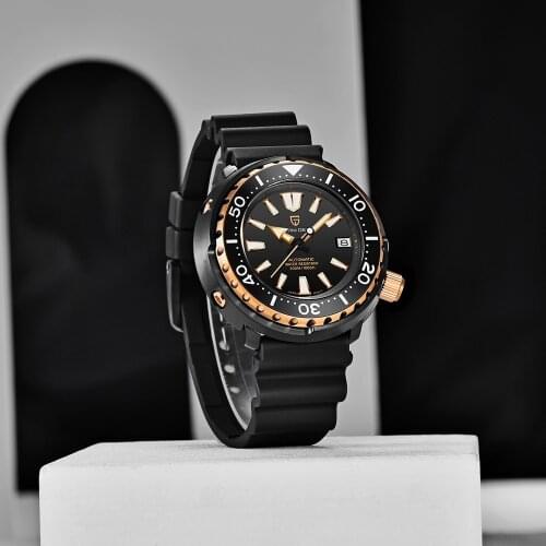 PAGANI DEISGN 2021 Ceramic Bezel Men Mechanical Wristwatches New Sapphire Glass Diving Watches Stainless Automatic Watch for Men