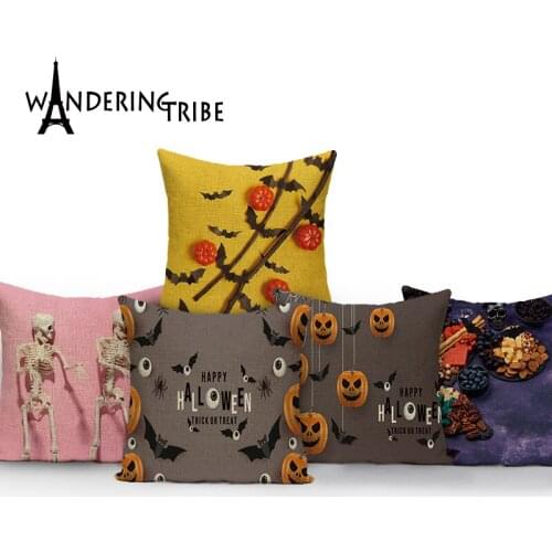 Festival Style Freezy Pillow Sofa Cushion Cushion Decorative Pillows For Bed Halloween Pattern Pillow In The Car Cushion Cover