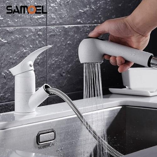 Samoel White Kitchen Faucets