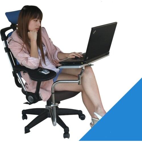 Folding good quality Laptop Holder Multi-functional Lazy Chair Lift Rotatable Bracket Computer Desk Keyboard Tray