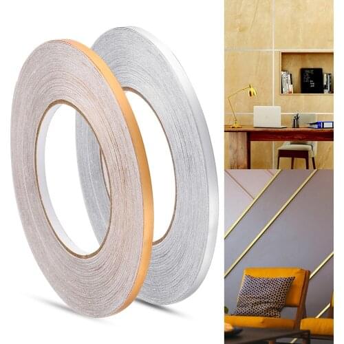 Waterproof Copper Foil Strip for Bedroom Living Room Wall Sticker Floor Seam Sticker Gap Sealing Foil Tape 50x0.05m