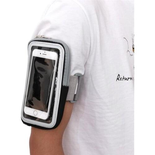 Sports Arm Bag Waterproof Dacron Adjustable High-elastic Belt Lightweight Storage Pouch Outdoor for Money Phone Keys Earpho