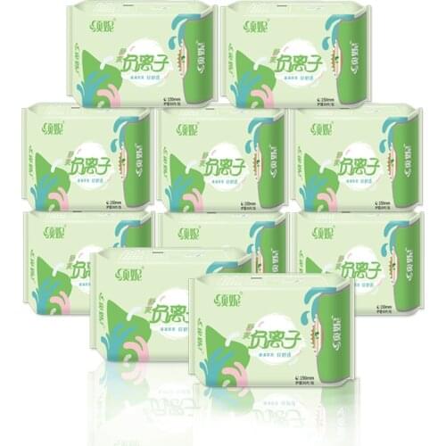 10pack Anion Sanitary Pads Cotton Sanitary Napkin Feminine Hygiene Product Anion Panty Liner Anion Menstrual Pad Sanitary Towel