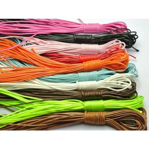 100 Meters Mixed Color Korean Waxed Cord Thread Line 1.5mm for Jewelry String 10 Color