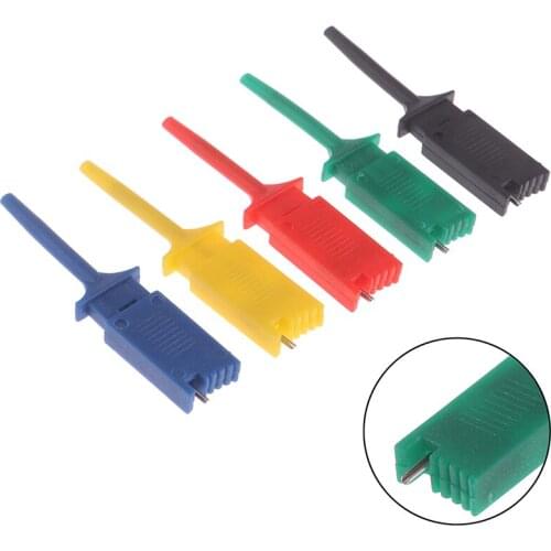 5Pcs/set Needle Test Hook Mini Grabber Kits SMD IC Test Hook Clip Jumper Probe Logic Analyzer Testing Accessories Clip