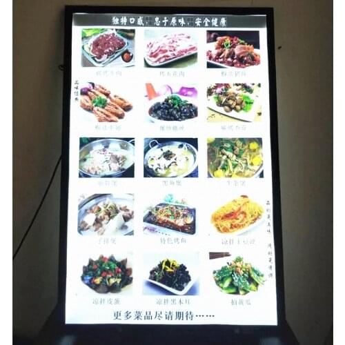 5 Units Ultra Slim Magnetic Aluminum Frame LED Menu Poster Illuminated Boards A1 Light Box Signs for Restaurant