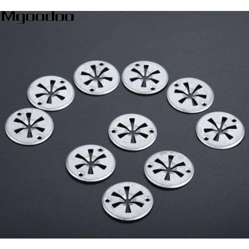 Mgoodoo 10Pcs Auto Fastener Clip Metal Hood Bonnet Under Engine Insulation Cover For V W For Audi For Ford Car Plastic Rivets