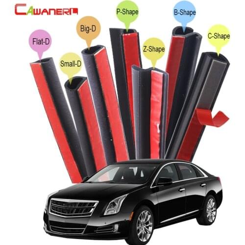 Cawanerl Rubber Car Sealing Seal Strip Kit Sound Insulation Vehicle Seal Edge Trim Weatherstrip For Cadillac STS XTS DeVille