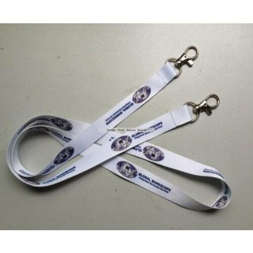 Cheap custom silk screen logo printed 20mm polyester lanyards,make your own design neck lanyard strap 2 lobster hook