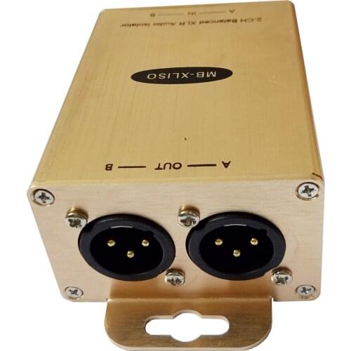 Two Channel Balanced Line Isolator Balanced Line Audio Hum and Buzz Eliminator Balanced Line Level Audio Filter