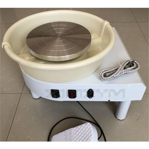 Electric pottery wheel shapes ceramic machine DIY Pottery mould machine with tray foot pedal household children ceramic drawing