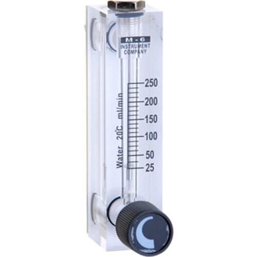 LZT-6T 25-250 ml/min Square Panel Type Liquid Flowmeter Air Flow Meter rotameter LZT6T Tools Flow Measuring