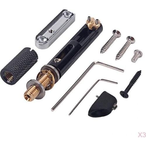 3x 5 String Bass Guitar Bridge Kit For Headless Guitar Parts
