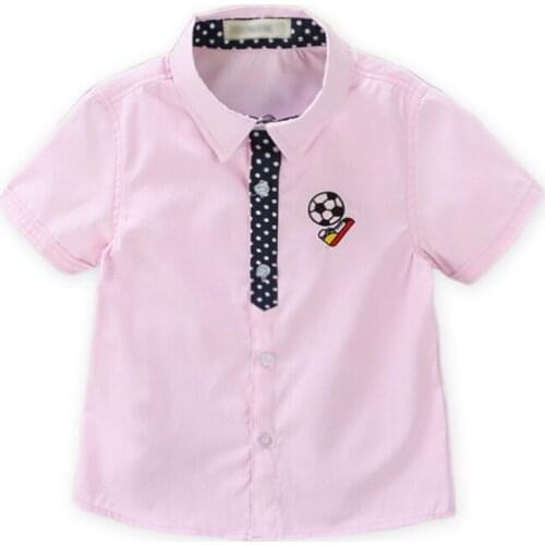 IENENS Summer Fashion Kids Boys Gentlemen Shirt Casual Tops Clothes Child Baby Boy Cotton Short Sleeves Top T-shirt Clothing