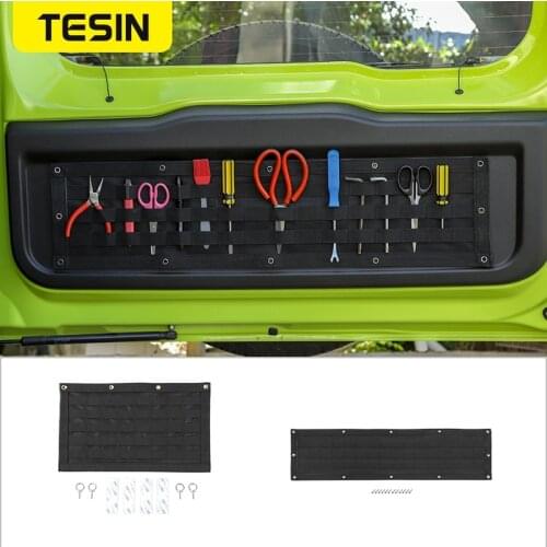 TESIN Stowing Tidying For Suzuki Jimny Multifunction Car Tailgate Storage Bag Tail Door Organizer For Suzuki Jimny 2019-2021