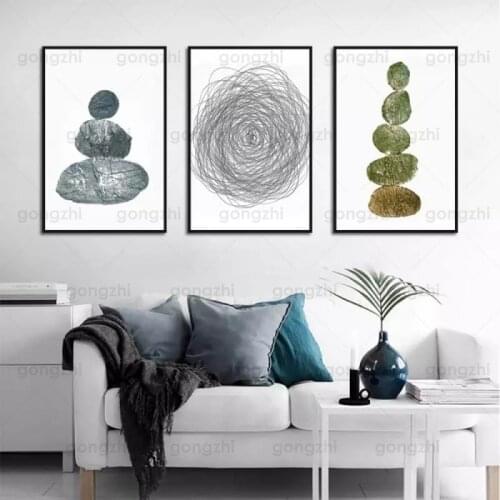 Cartoon Modern Art Canvas Painting Thoughts Stone Tower Patience Hard Work Home Living Room Kids Room Cafe Decor Printing Poster