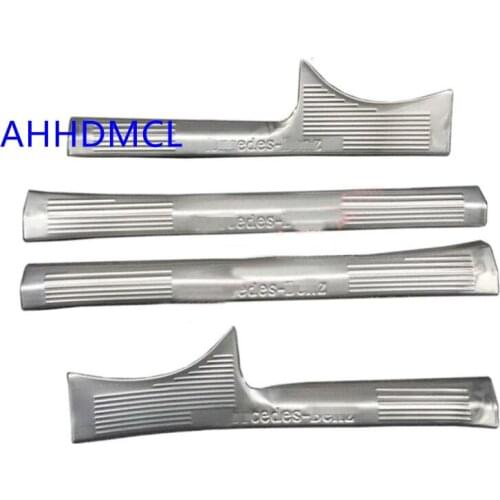 Car Welcome Pedal Threshold Strip Door Sill Strip For C Class Long Wheelbase Edition 2015 2016 2017 2018 2019