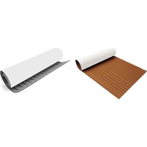 2400X450mm EVA Foam Marine Flooring Boat Decking Self Adhesive Imitation Teak Sheet Marine Floor Yacht Accessories